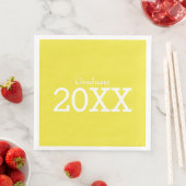 Afstuderen Theme Yellow Paper Napkin Servet (Insitu)