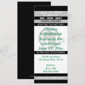 Afstuderen Ticket Party-uitnodiging Kaart (Voorkant / Achterkant)