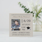 Afstuderen Ticket Photo nodigt uit: Tan Kaart (Staand voorkant)