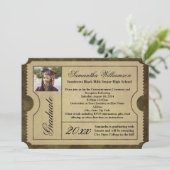  Afstuderen Ticket-uitvindingen Kaart (Staand voorkant)