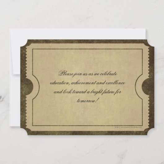 Afstuderen Ticket-uitvindingen Kaart (Achterkant)