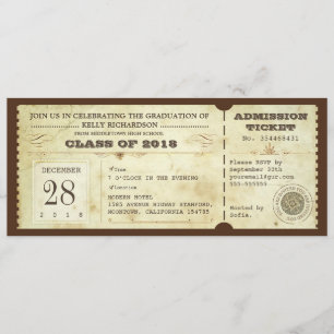  afstuderen tickets - Uitnodigingen