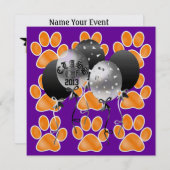 Afstuderen Tiger Paw Prints - SRF Kaart (Voorkant / Achterkant)