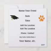 Afstuderen Tiger Paw Prints - SRF Kaart (Achterkant)