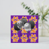 Afstuderen Tiger Paw Prints - SRF Kaart (Staand voorkant)