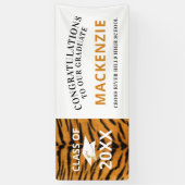 Afstuderen Tigers Mascotte KLASSE VAN Sinaasappel  Spandoek (Verticaal)