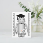 Afstuderen Tijd voor Robo-x9! Briefkaart (Staand voorkant)
