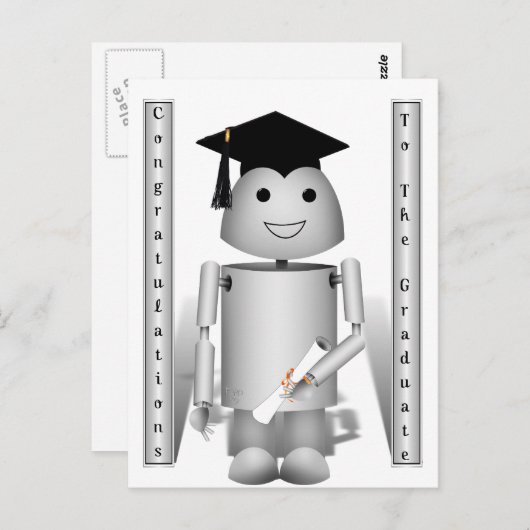 Afstuderen Tijd voor Robo-x9! Briefkaart (Voorkant / Achterkant)