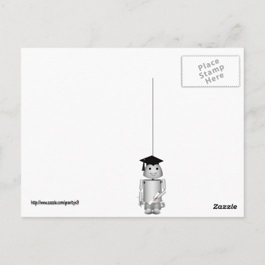 Afstuderen Tijd voor Robo-x9! Briefkaart (Achterkant)