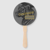 Afstuderen tijger handwaaier (Voorkant)