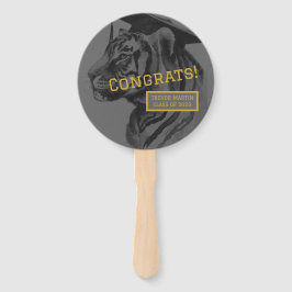 Afstuderen tijger handwaaier