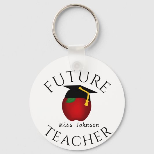 Afstuderen Toekomstige leraar Sleutelhanger (Achterkant)