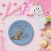 Afstuderen Toekomstige Vastgestelde Hawk Foto Afst Papieren Bordje (Feest)