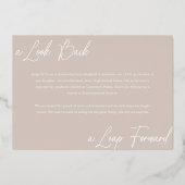 Afstuderen Toen & Nu Fotocollage Aankondiging (Achterkant)