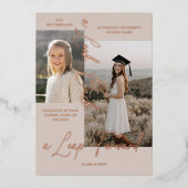 Afstuderen Toen & Nu Fotocollage Aankondiging (Voorkant)