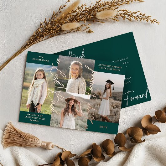 Afstuderen Toen & Nu Fotocollage Aankondiging