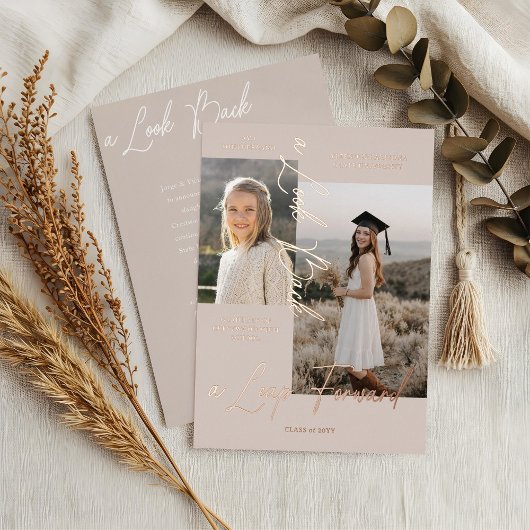 Afstuderen Toen & Nu Fotocollage Aankondiging