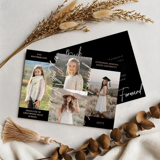 Afstuderen Toen & Nu Fotocollage Aankondiging