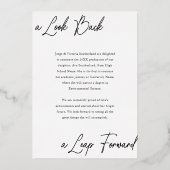 Afstuderen Toen & Nu Fotocollage Aankondiging (Achterkant)