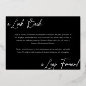 Afstuderen Toen & Nu Fotocollage Aankondiging (Achterkant)