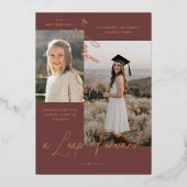 Afstuderen Toen & Nu Fotocollage Aankondiging (Voorkant)