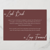 Afstuderen Toen & Nu Fotocollage Aankondiging (Achterkant)