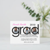 Afstuderen (top 10 Uitzichten) Kaart (Staand voorkant)