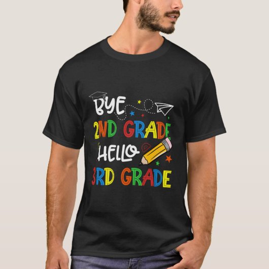 Afstuderen tot 2e graad Hallo 3e graad terug naar T-shirt (Voorkant)