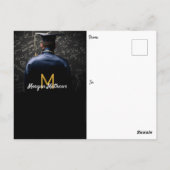 Afstuderen Traditioneel zwart Dank u Briefkaart (Achterkant)