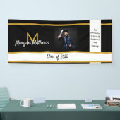 Afstuderen Traditioneel zwart Spandoek (Beurs)