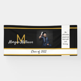 Afstuderen Traditioneel zwart Spandoek