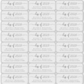 Afstuderen Transparante labels voor retouradressen (Voorkant)