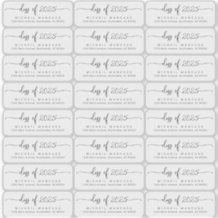 Afstuderen Transparante labels voor retouradressen