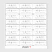 Afstuderen Transparante labels voor retouradressen (Vel)