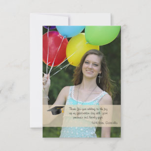 Afstuderen Transparency Photo Card Aankondiging