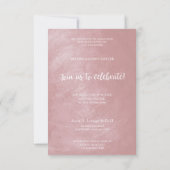 Afstuderen Trendy Blush Pink Metal Effect Texture (Achterkant)