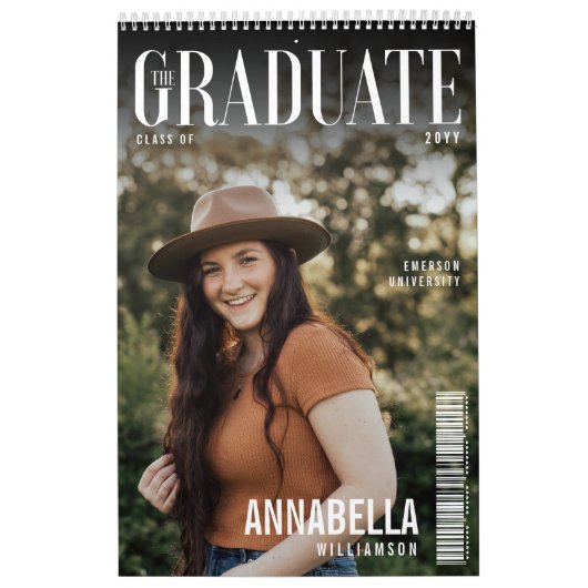 Afstuderen Trendy Magazine Hoesje Afstuderen Foto Kalender (Hoes)