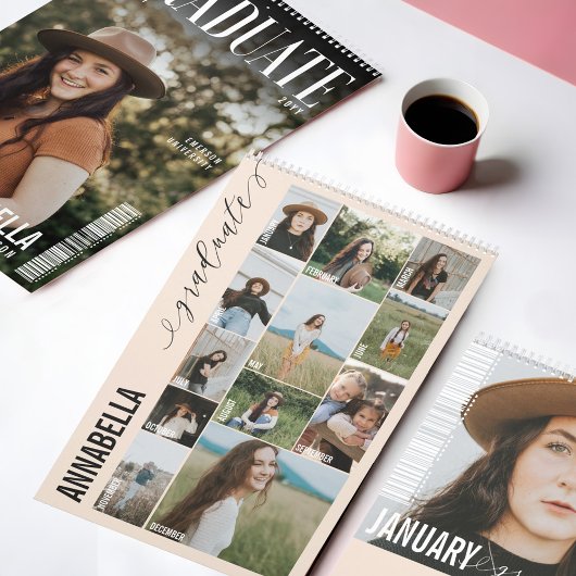 Afstuderen Trendy Magazine Hoesje Afstuderen Foto Kalender