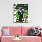 Afstuderen Trendy Magazine Style Hoesje Afstuderen Canvas Afdruk (Insitu (Woonkamer))