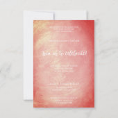 Afstuderen Trendy Oranje Metal Effect Texture (Achterkant)