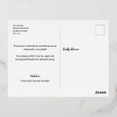 Afstuderen Trendy Script-bedekking Aangepaste foto Folie Feestdagen Briefkaart (Achterkant)