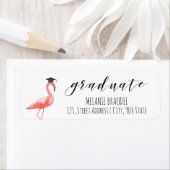 Afstuderen tropisch retouradres-label etiket (Insitu)