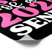 Afstuderen trotse zus van een senior Shirt CL 2025 Poster (Hoek)