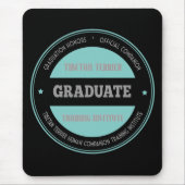 Afstuderen TTTraining Institute Tiffany Blue Muismat (Voorkant)