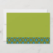 afstuderen turquoise green kaart (Achterkant)