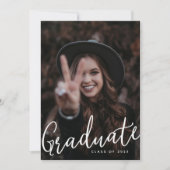 Afstuderen Twee Aangepaste Moderne Afstuderen van Kaart (Voorkant)