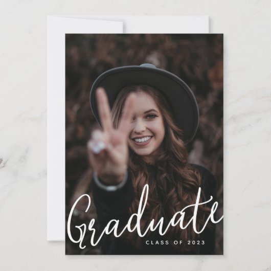 Afstuderen Twee Aangepaste Moderne Afstuderen van Kaart (Voorkant)