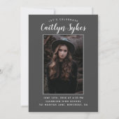 Afstuderen Twee Aangepaste Moderne Afstuderen van Kaart (Achterkant)