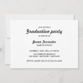 Afstuderen Typografie Drie Foto's | Navy Blue Kaart (Achterkant)