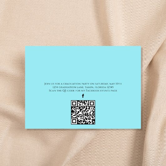 Afstuderen Typografie Foto QR Code Social Media Kaart